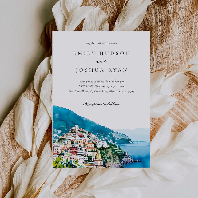 Invitation Mariage italien de la côte d'Amalfi (Créateur téléchargé)