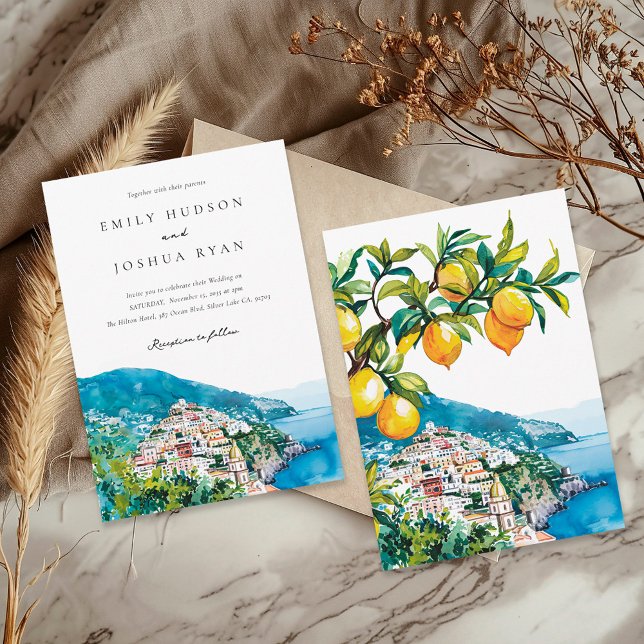 Invitation Mariage italien de la côte d'Amalfi (Créateur téléchargé)