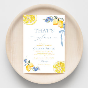 Invitation Mariage italien That's Amore avec un nœud bleu