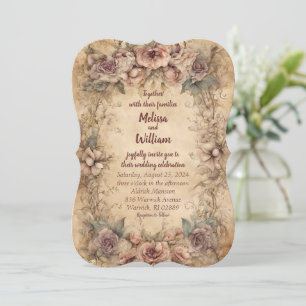 Invitation Mariage italien vintage