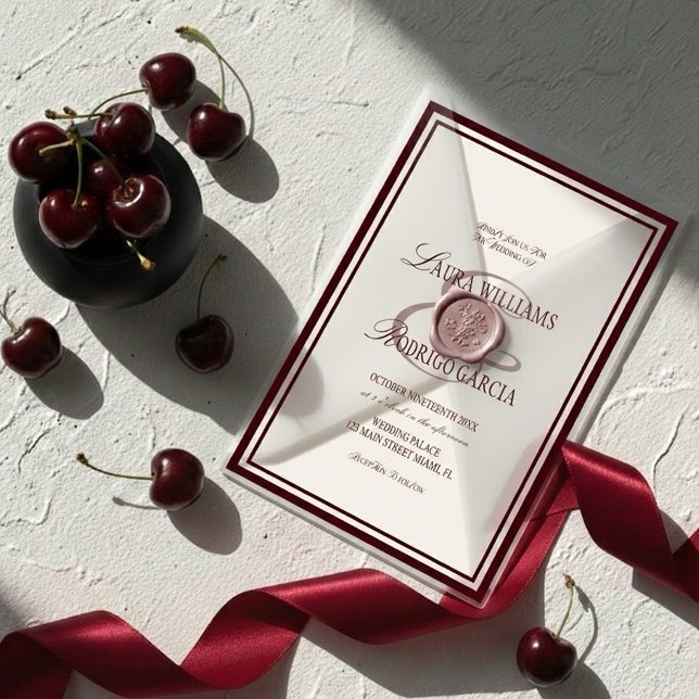 Invitation Mariage Ivoire Bourgogne (Créateur téléchargé)