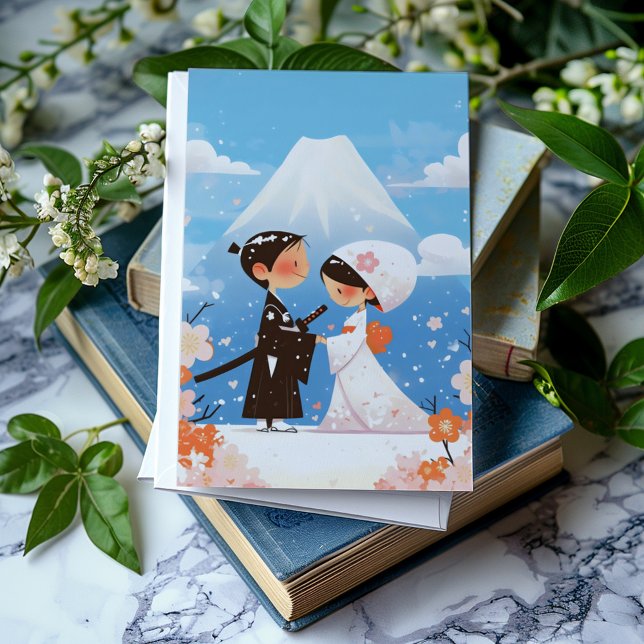 Invitation Mariage japonais mignon Couple (Créateur téléchargé)