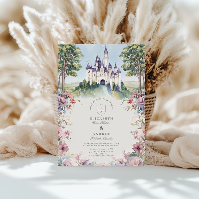 Invitation Mariage Jardin de Contes de Fées Castlecore  (Créateur téléchargé)