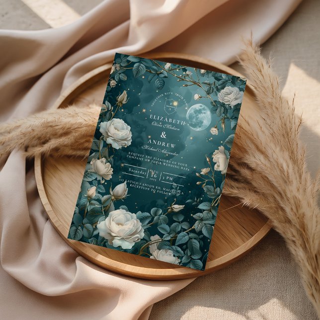 Invitation Mariage Jardin Nuit Céleste (Créateur téléchargé)