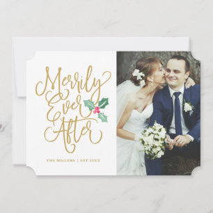 Invitation Mariage Joyeux pour Toujours / Photo de vacances /