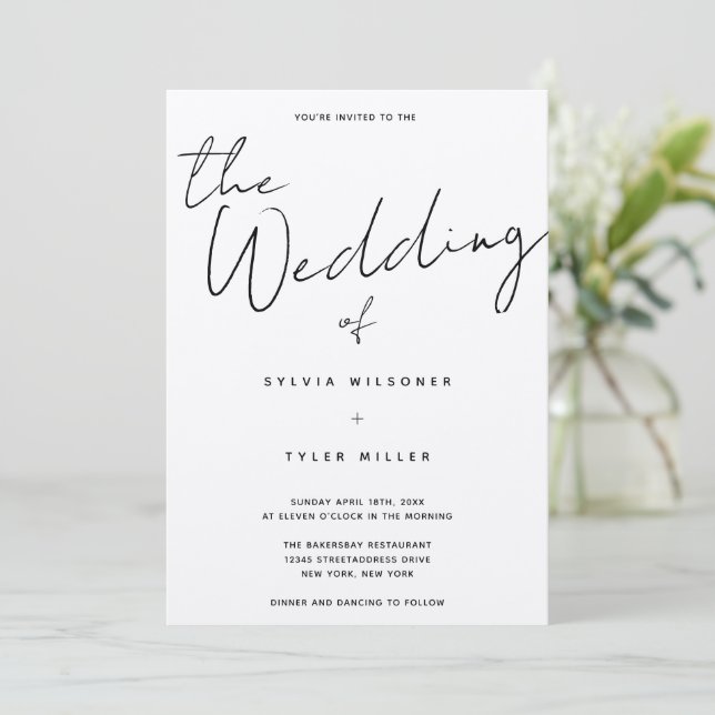 Invitation Mariage Kraft décontracté (Debout devant)