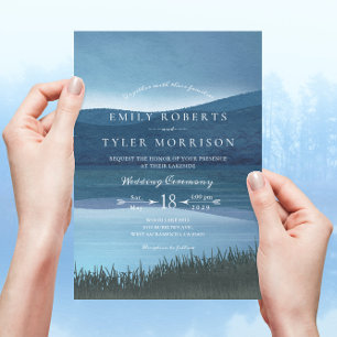 Invitation Mariage Lakeside rustique et apaisant