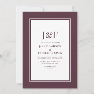 Invitation Mariage Laque Cerise