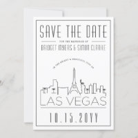 Mariage Las Vegas | Skyline stylisée Enregistrer l