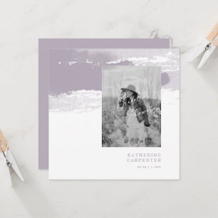 Invitation Mariage Lavande Photo Carré Enterrement de Vie de