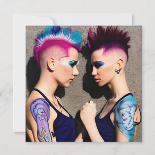 Invitation Mariage lesbien personnalisé LGBTQIA+ Photo