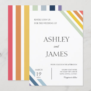 Invitation Mariage LGBTQ gay minimaliste