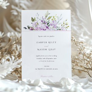 Invitation Mariage Lilac