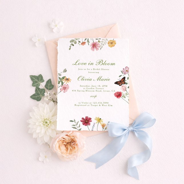 Invitation Mariage Love in Bloom (Créateur téléchargé)