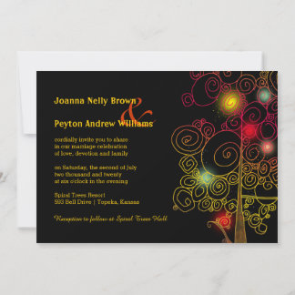 Invitation Mariage lunaire de l'arbre de vie