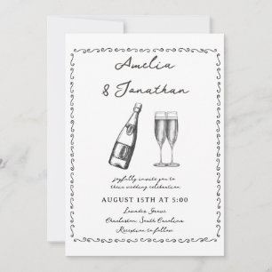Invitation Mariage lunatique