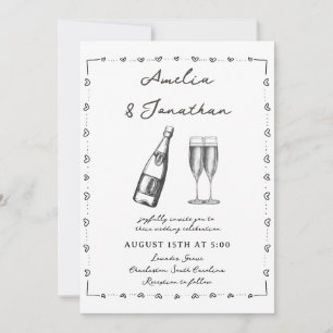 Invitation Mariage lunatique