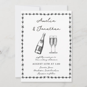 Invitation Mariage lunatique