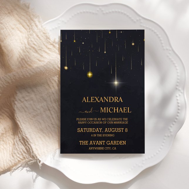 Invitation Mariage Lune Soleil Violet Mystique (Créateur téléchargé)