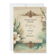 mariage lys vintage