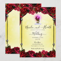 Mariage Magique Rouge Rose Argent Jaune Lueur
