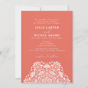 Invitation Mariage Mandala Arc-en-ciel Vibrant Fiesta Mexicai