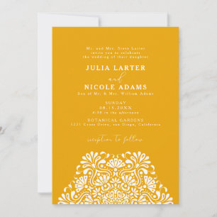 Invitation Mariage Mandala Arc-en-ciel Vibrant Fiesta Mexicai