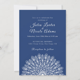 Invitation Mariage Mandala d'Herbe de Pampas au plumage doux