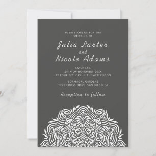 Invitation Mariage Mandala Ordonnée Arc de Joaillerie Persane