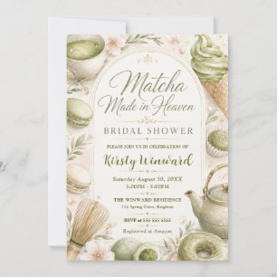 Invitation Mariage Matcha au Paradis Enterrement de Vie de Je