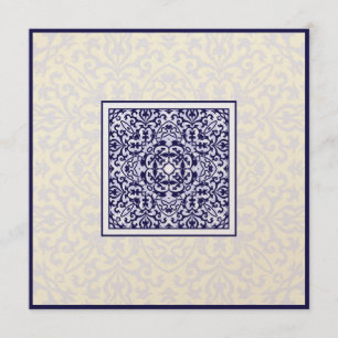 Invitation Mariage métallique arabe de fiançailles d'ornement