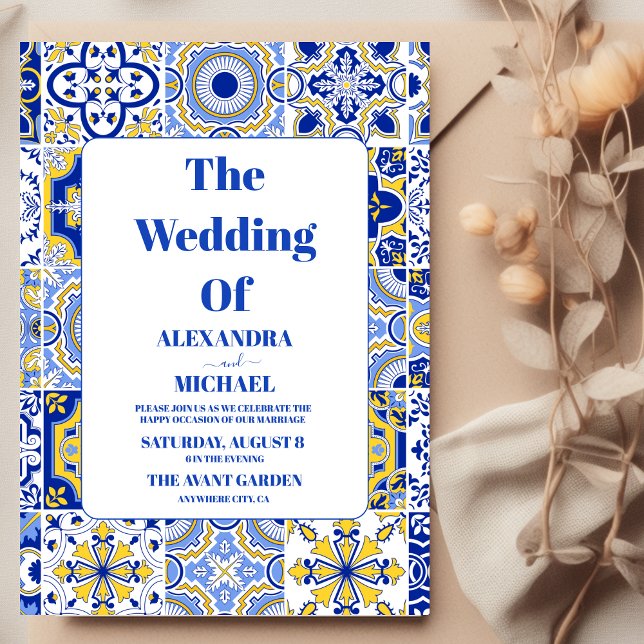 Invitation Mariage mexicain Fiesta Papel Picado (Créateur téléchargé)