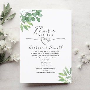 Invitation Mariage micro vert Sage