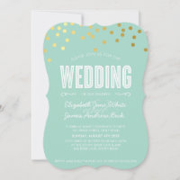 MARIAGE mignon feuille d'or confetti audacieux men