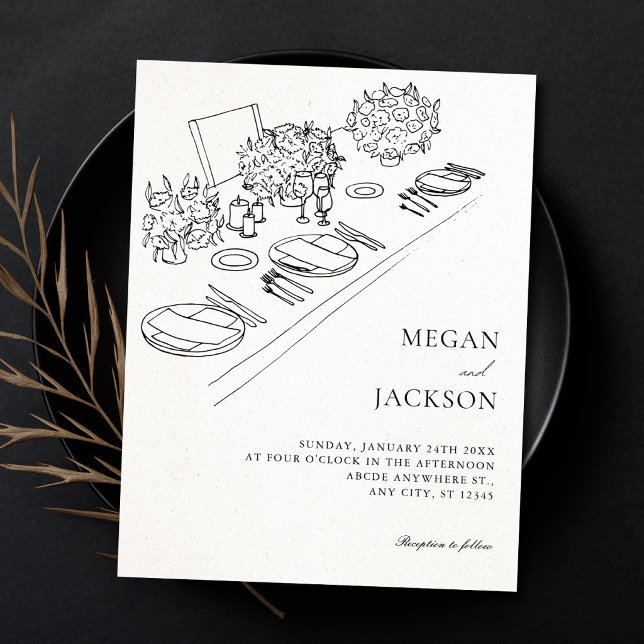 Invitation Mariage minimaliste  (Créateur téléchargé)