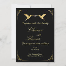 Mariage minimaliste classique avec une bordure dor