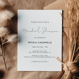 Invitation Mariage minimaliste écrit à la main