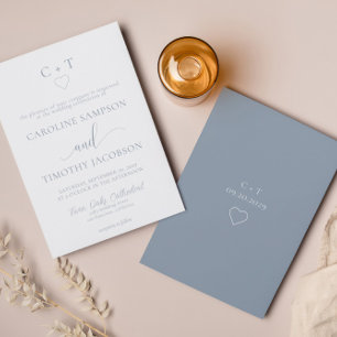Invitation Mariage minimaliste et élégant
