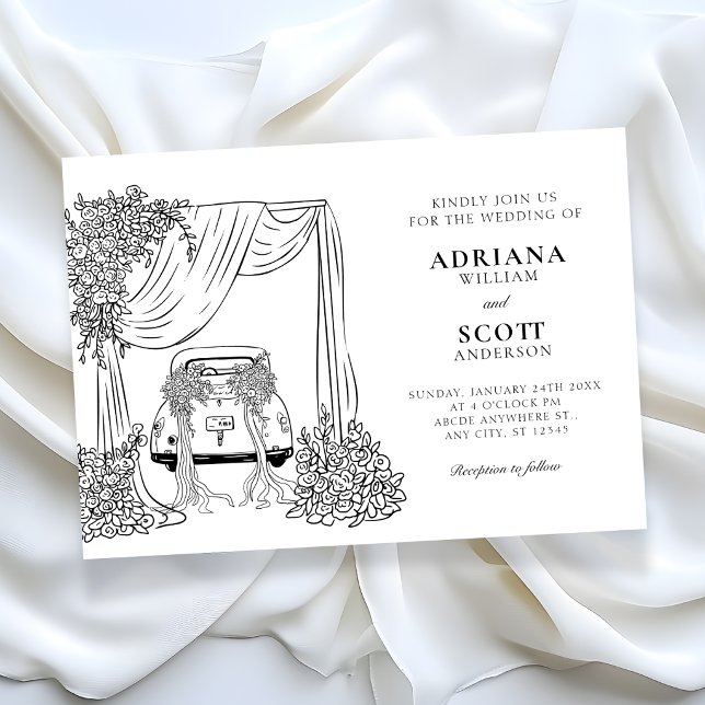 Invitation Mariage minimaliste moderne (Créateur téléchargé)