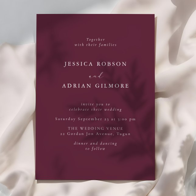 Invitation Mariage minimaliste moderne (Créateur téléchargé)