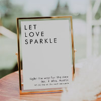 mariage minimaliste moderne envoyer la signature