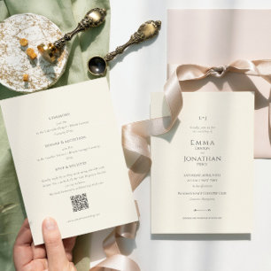Invitation Mariage Minimaliste Noir Blanc Budget Tout en Un