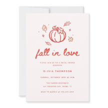Mariage minimaliste rouge "Tombez amoureux" Baby S