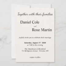 Mariage Minimaliste Simple Beige
