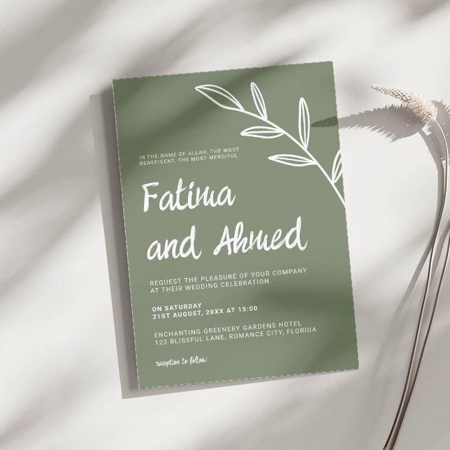 Invitation Mariage minimaliste simple et moderne (Créateur téléchargé)