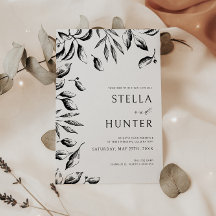 Mariage Modern Victorian Noir & Blanc de la verdur