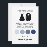 Invitation Mariage moderne à l'aquarelle bleu côtier<br><div class="desc">Définissez le ton de votre mariage avec notre carte de couleur de tenue de mariage ! Cette carte élégante informe les invités de la couleur parfaite à porter, assurant une célébration coordonnée et élégante. Que vous demandiez une teinte spécifique ou une palette de couleurs, cette carte permet aux invités de...</div>