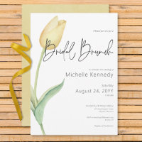 Mariage Moderne Brunch de Tulipe Jaune Solo