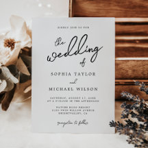 Mariage moderne contemporain noir et blanc