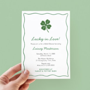 Invitation Mariage Moderne de la Saint-Patrick avec Gribouill